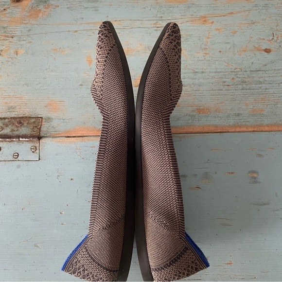 Rothy’s Rare Retired Walnut Python Print Point Flat- size 9 - Picture 5 of 6